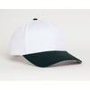 Pacific Headwear White/Dark Green Velcro Adjustable Coolport Mesh Cap