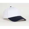 Pacific Headwear White/Navy Velcro Adjustable Coolport Mesh Cap
