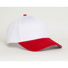 Pacific Headwear White/Red Velcro Adjustable Coolport Mesh Cap