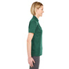 UltraClub Women's Forest Green Cool & Dry Mesh Pique Polo