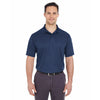 UltraClub Men's Navy Tall Cool & Dry Mesh Pique Polo