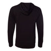 J. America Men's Black Sport Lace Jersey Hooded Pullover T-Shirt