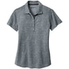 Nike Women's Cool Grey/Anthracite Dri-FIT Crosshatch Polo