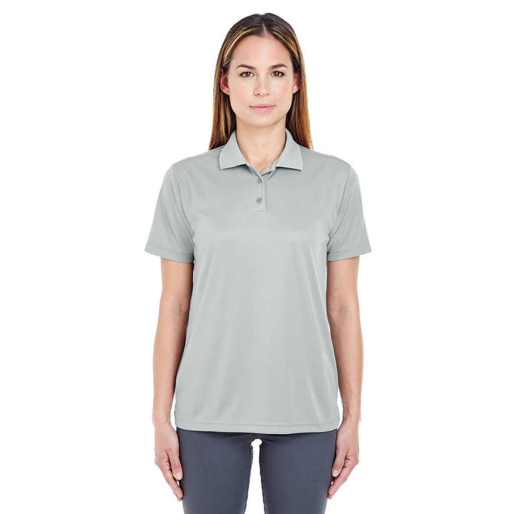 UltraClub Women's Grey Cool & Dry Sport Polo