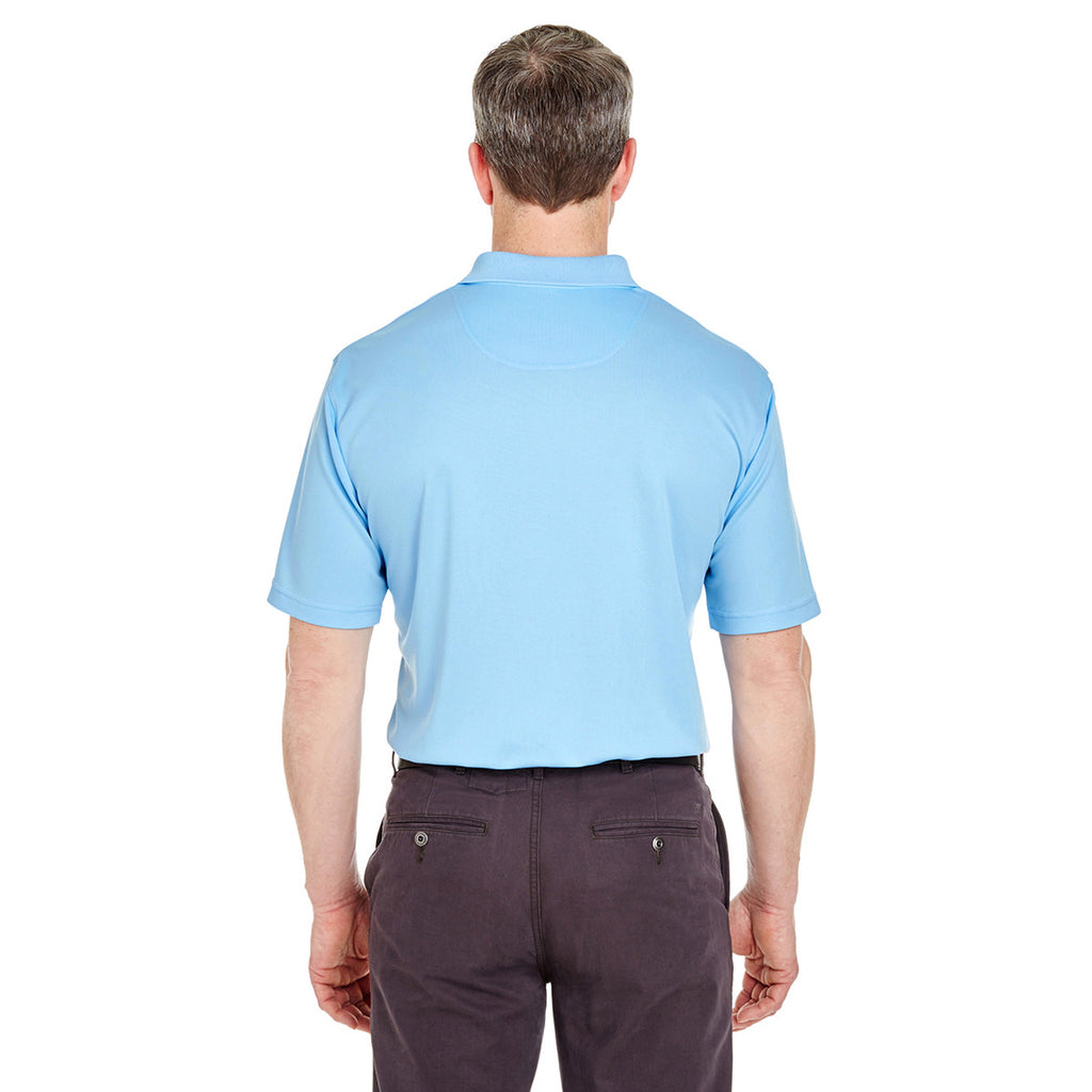 UltraClub Men's Columbia Blue Cool & Dry Sport Polo