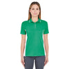 UltraClub Women's Kelly/White Cool & Dry Sport Two-Tone Polo