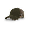 Richardson Dark Olive/Xtra Duck Cloth Front with Camo Back Cap