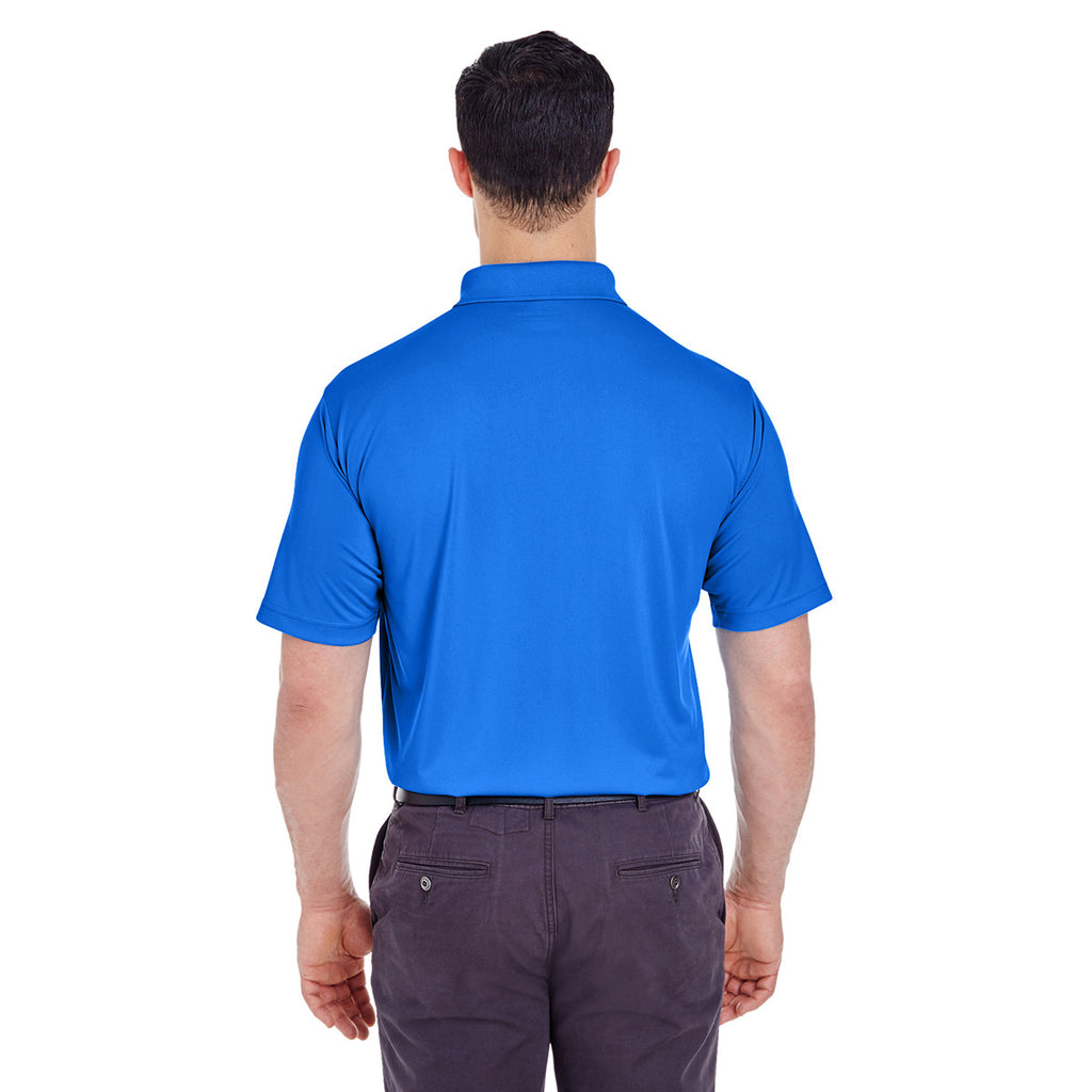 UltraClub Men's Royal Cool & Dry 8 Star Elite Performance Interlock Polo