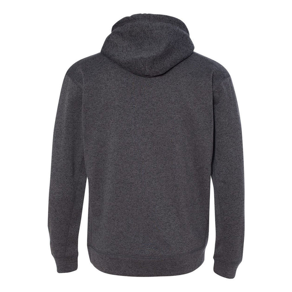 J. America Men's Onyx Fleck Cosmic Fleece Hooded Pullover Sweatshirt
