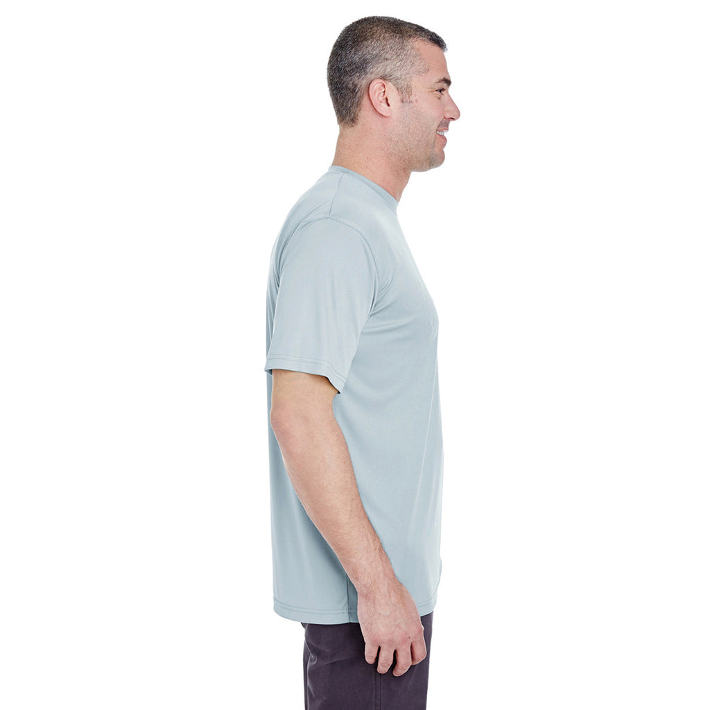 UltraClub Men's Grey Cool & Dry Basic Performance T-Shirt