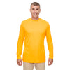 UltraClub Men's Gold Cool & Dry Performance Long-Sleeve Top