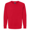 J. America Men's Red Rival Fleece Crewneck Sweatshirt