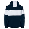 J. America Men's Navy Varsity Fleece Colorblocked Hooded Sweatshirt