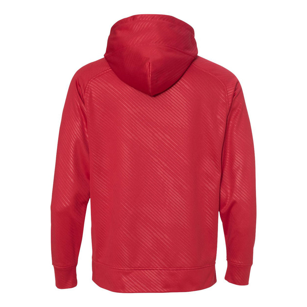J. America Men's Red Volt Polyester Hooded Pullover Sweatshirt
