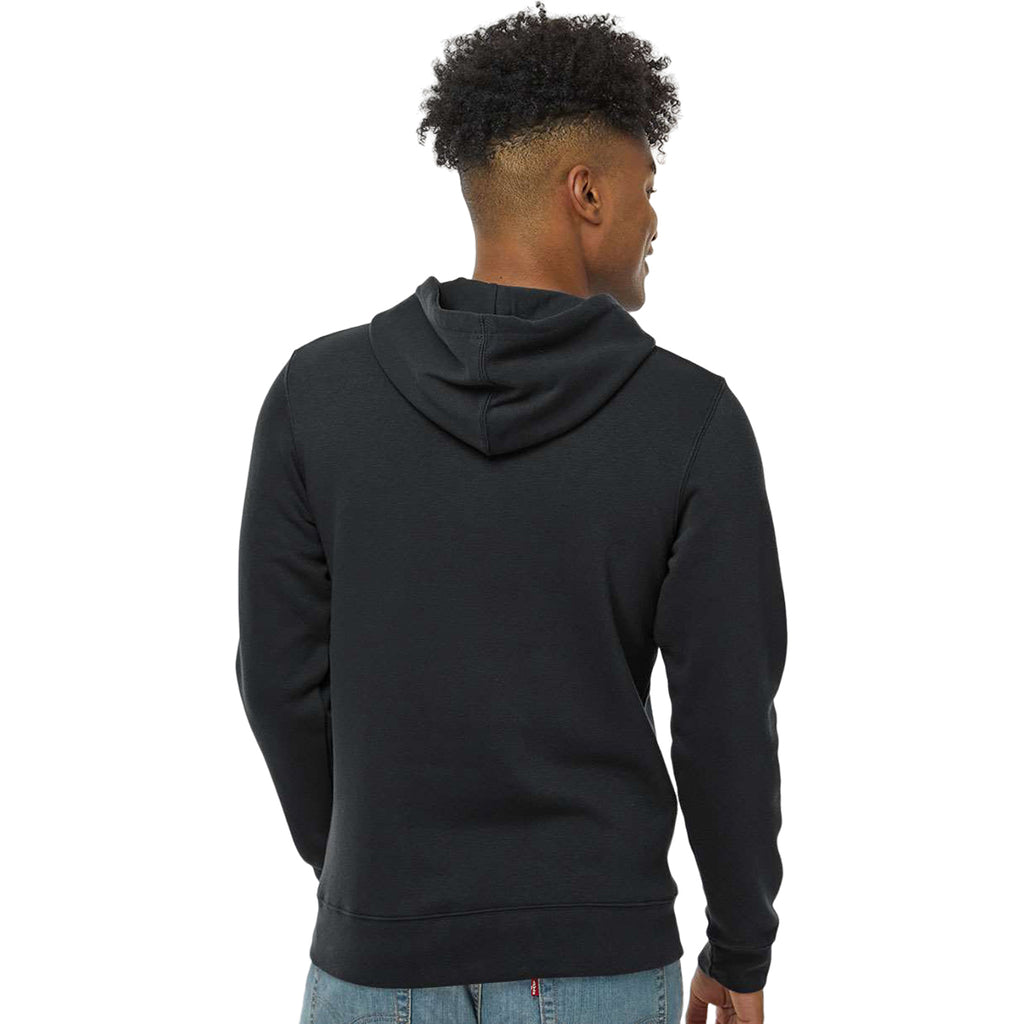 J. America Men's Black BTB Fleece Hooded Sweatshirt