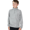 Charles River Youth Grey Space Dye Performance Pullover