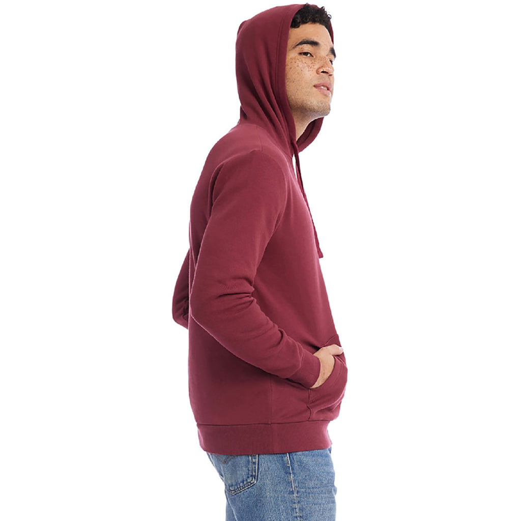 Alternative Apparel Men's Currant Eco Cozy Fleece Pullover Hooded Sweatshirt