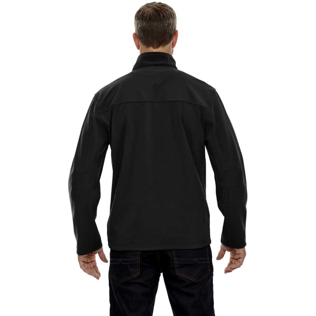 North End Men's Black Three-Layer Bonded Performance Jacket