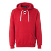 J. America Men's Red Sport Lace Hooded Sweatshirt
