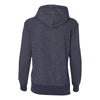 J. America Women's Navy/Silver Glitter French Terry Hooded Pullover