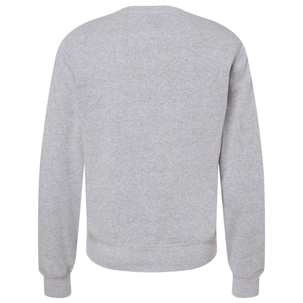 J. America Men's Grey Triblend Triblend Fleece Crewneck Sweatshirt