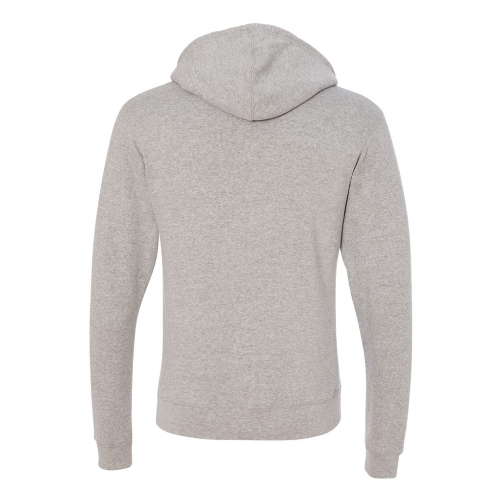J. America Men's Grey Triblend Triblend Hooded Pullover Sweatshirt