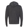 J. America Men's Black Triblend Triblend Hooded Full-Zip Sweatshirt