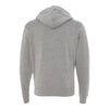 J. America Men's Grey Triblend Triblend Hooded Full-Zip Sweatshirt