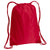 Liberty Bags Red Boston Drawstring Backpack