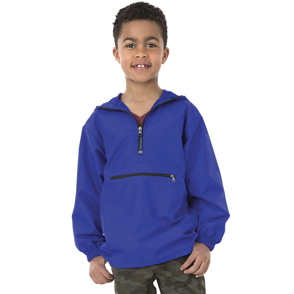 Charles River Youth Royal Pack-N-Go Pullover