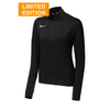 Nike Women's Black Dry Element 1/2-Zip Cover-Up