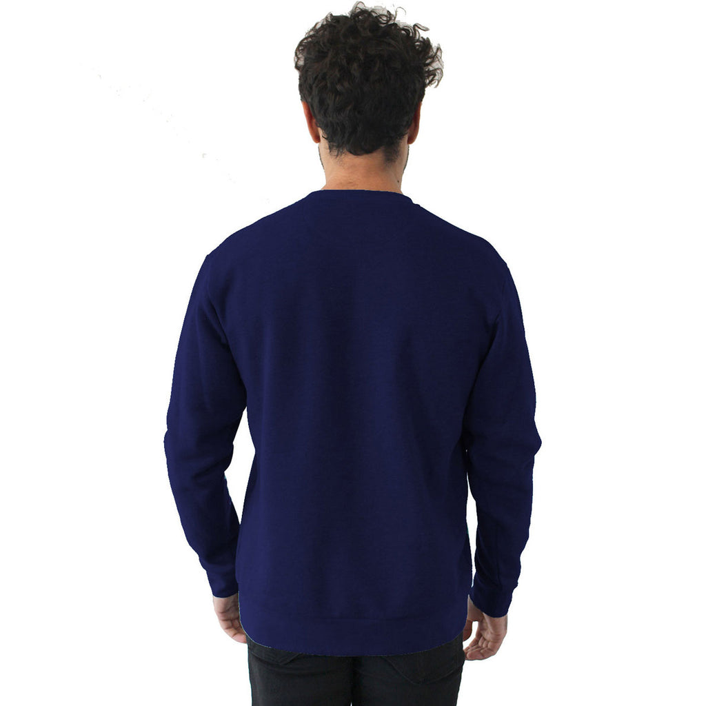 Next Level Unisex Heather Midnight Navy Pullover PCH Crewneck Sweatshirt