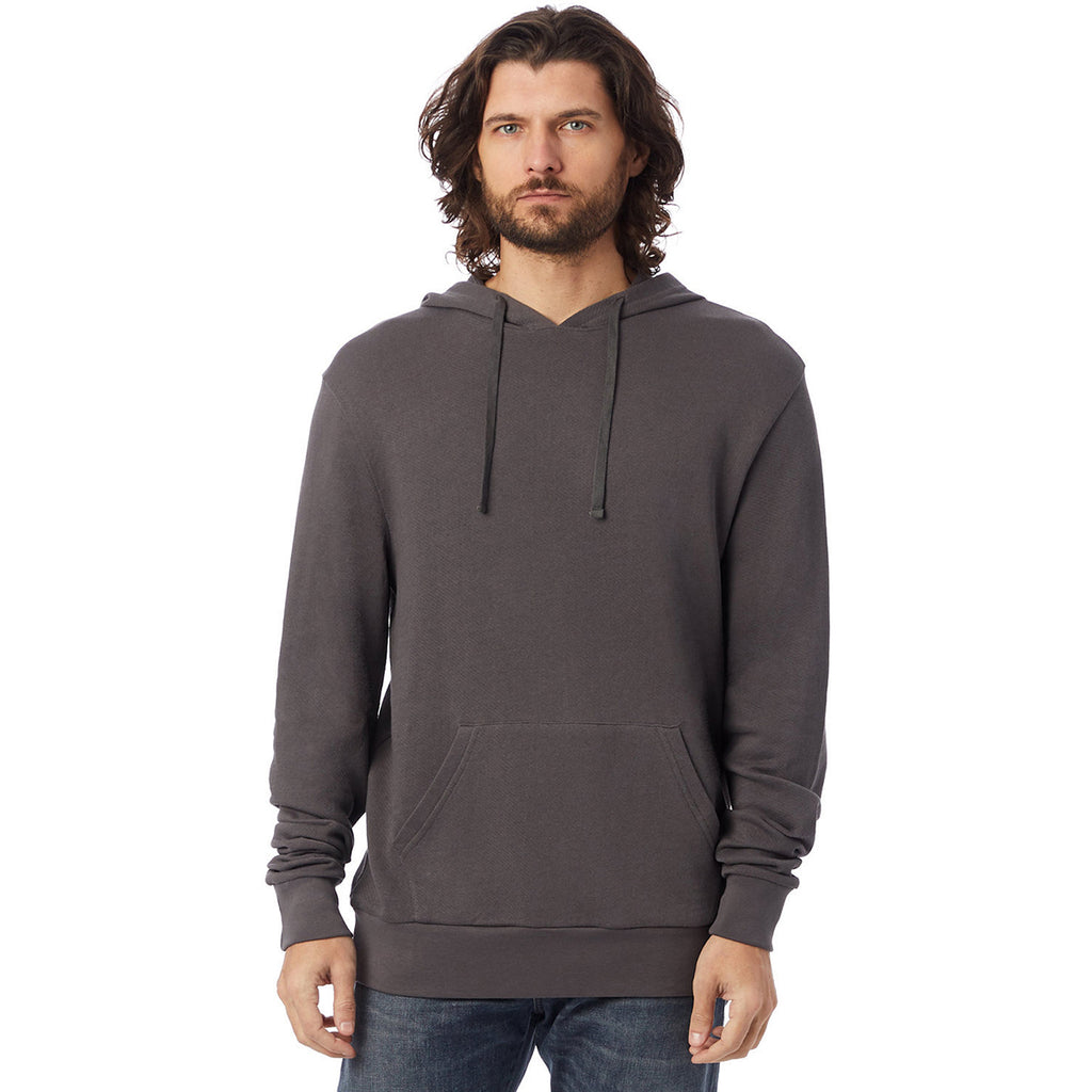 Alternative Apparel Unisex Dark Grey Washed Terry Challenger Sweatshirt