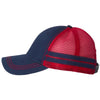 Sportsman Navy/Red Trucker Cap with Stripes