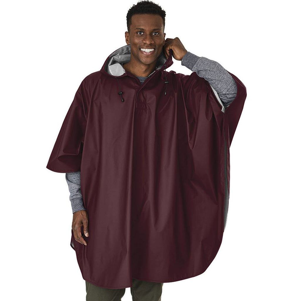 Charles River Men's Maroon Pacific Poncho