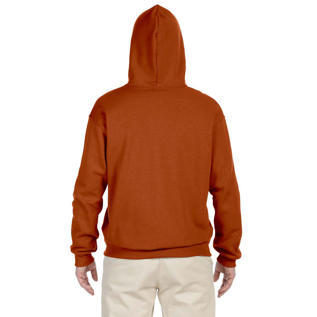 Jerzees Men's Texas Orange 8 Oz. Nublend Fleece Pullover Hood