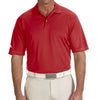 adidas Golf Men's Red ClimaLite Contrast Stitch Polo