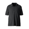 adidas Golf Men's ClimaLite Black/White Pencil Stripe S/S Polo