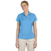adidas Golf Women's ClimaLite Coast Blue S/S Textured Polo