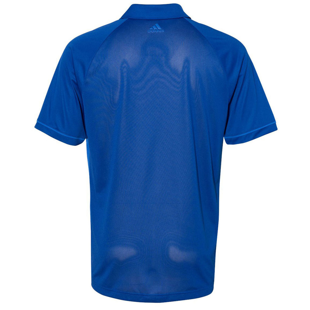 adidas Golf Men's Collegiate Royal/Blue Climacool Jacquard Raglan Polo