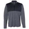 adidas Golf Men's Black Heather/Carbon Lightweight UPF Pullover