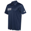 adidas Men's Collegiate Navy/White 3 Stripe Chest Polo