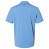 adidas Men's True Blue Heather/Grey Three Floating 3-Stripes Sport Shirt