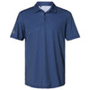 adidas Men's Navy Blue/White/Grey Three Diamond Dot Print Sport Shirt