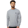 Adidas Men's Grey Three Crewneck Sweatshirt