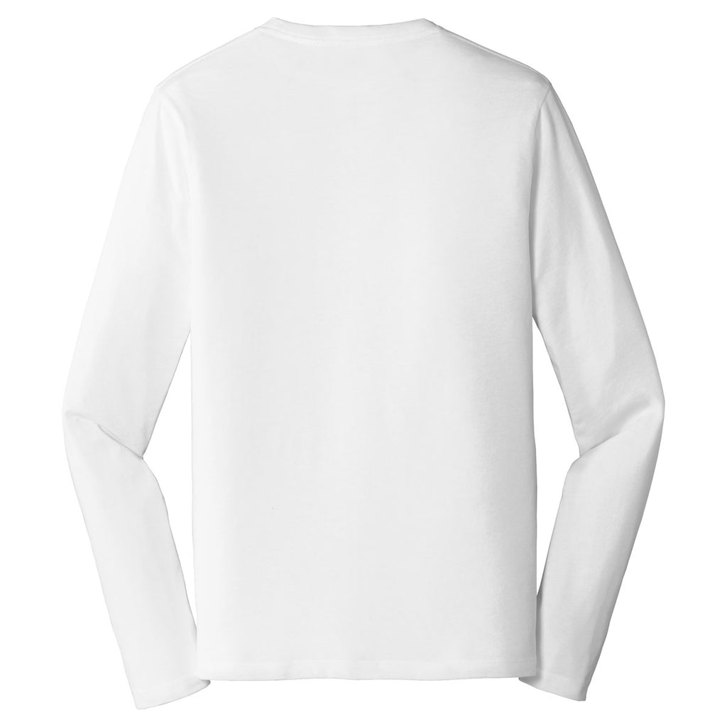 Alternative Apparel Men's White Rebel Blended Jersey Long Sleeve Tee