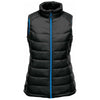 Stormtech Women's Black/Azure Blue Stavanger Thermal Vest