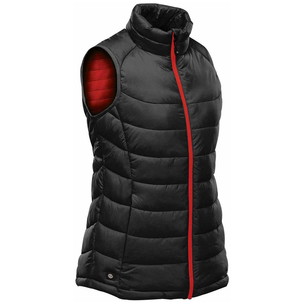 Stormtech Women's Black/Bright Red Stavanger Thermal Vest