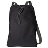 Port Authority Black/Charcoal Canvas Cinch Pack