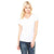Bella + Canvas Women's White Jersey Short-Sleeve V-Neck T-Shirt